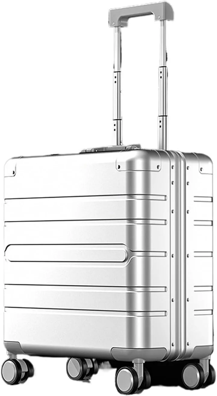 Luggage Carry-on Travel Luggage 18 Inches All Aluminum Magnesium Alloy Trolley Case Small Boarding Box Universal Wheel Suitcase Suitcase(6)