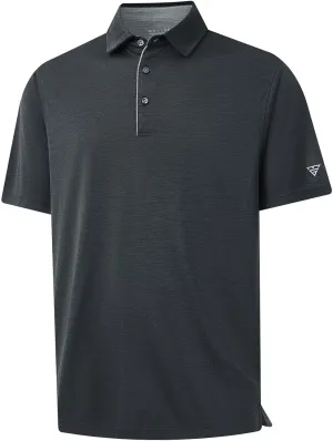 M MAELREG Mens Golf Shirt Short Sleeve Dry Fit Tech Moisture Wicking Performance Stylish Heather Collared Polo Shirts