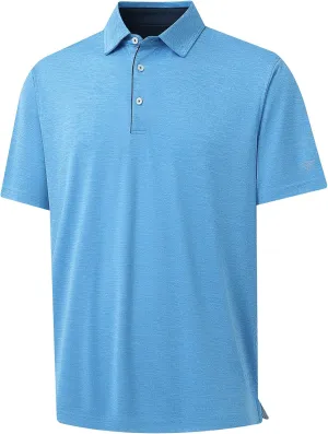 M MAELREG Mens Golf Shirt Short Sleeve Dry Fit Tech Moisture Wicking Performance Stylish Heather Collared Polo Shirts