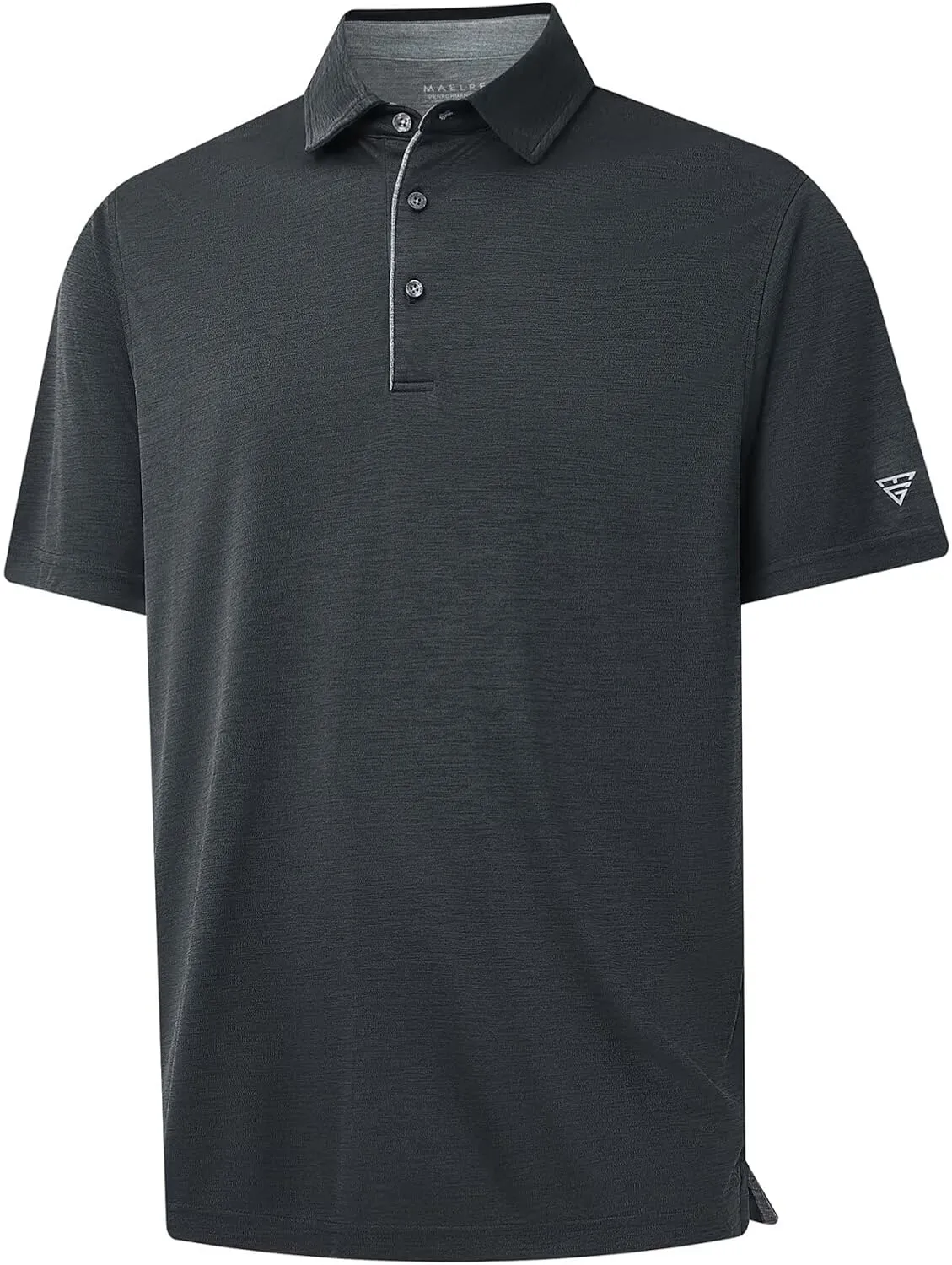 M MAELREG Mens Golf Shirt Short Sleeve Dry Fit Tech Moisture Wicking Performance Stylish Heather Collared Polo Shirts