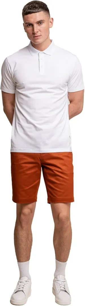 Mens Cotton Slim Fit Shorts Casual Above Knee Daily Chino
