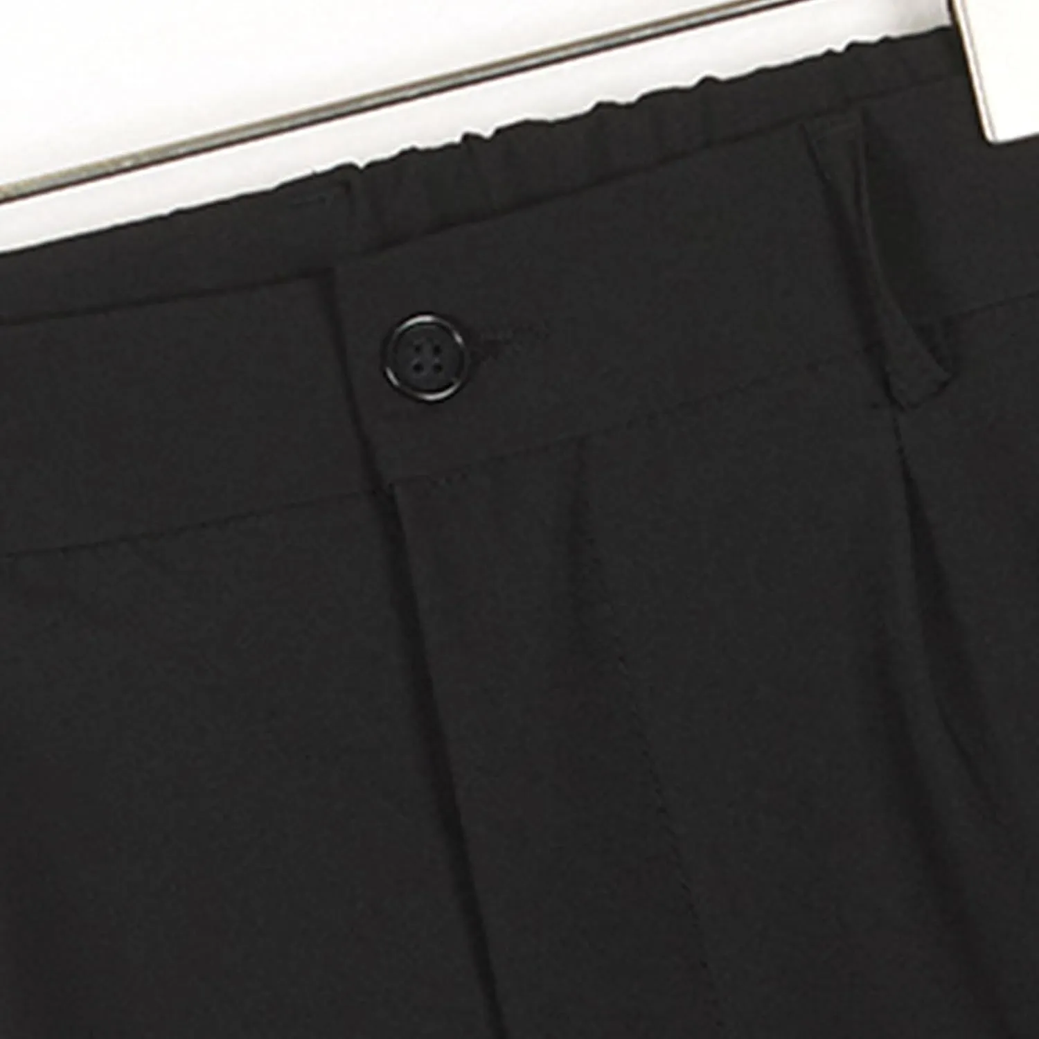 Mens Pants Casual Stylish Elastic Waist Flat Front Dress Suit Pant Loose Lightweight Cinch Bottom Trouser with Pocket