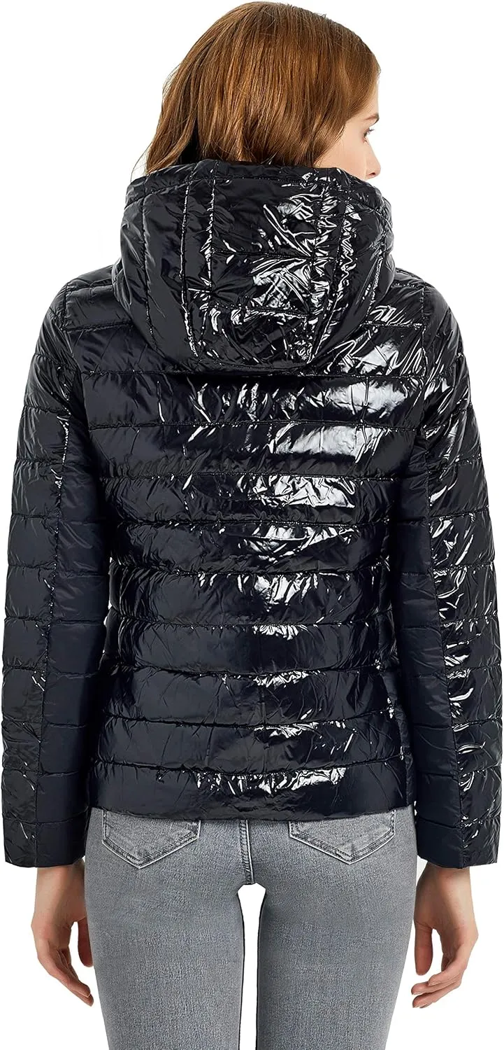 Orolay Women's Short Down Jacket Inclined Zipper Sporty Winter Coat