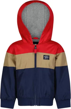 OSHKOSH B'GOSH Baby Boys' Sporty Bomber Jacket with Fleece Hood and Lining