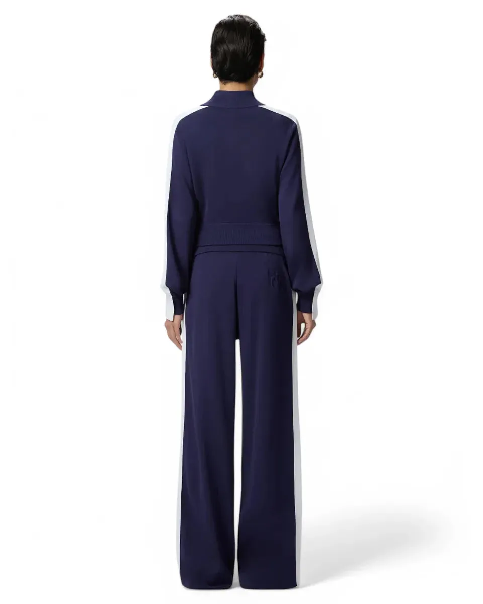 Pantaloni Sporty Ampi con Banda Laterale