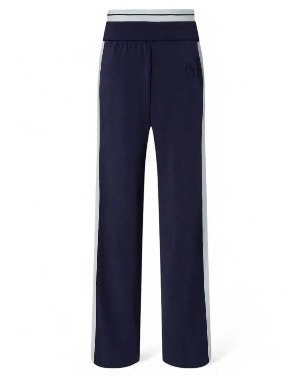 Pantaloni Sporty Ampi con Banda Laterale
