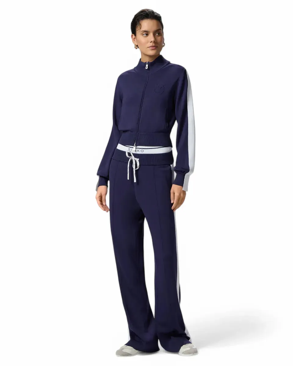 Pantaloni Sporty Ampi con Banda Laterale