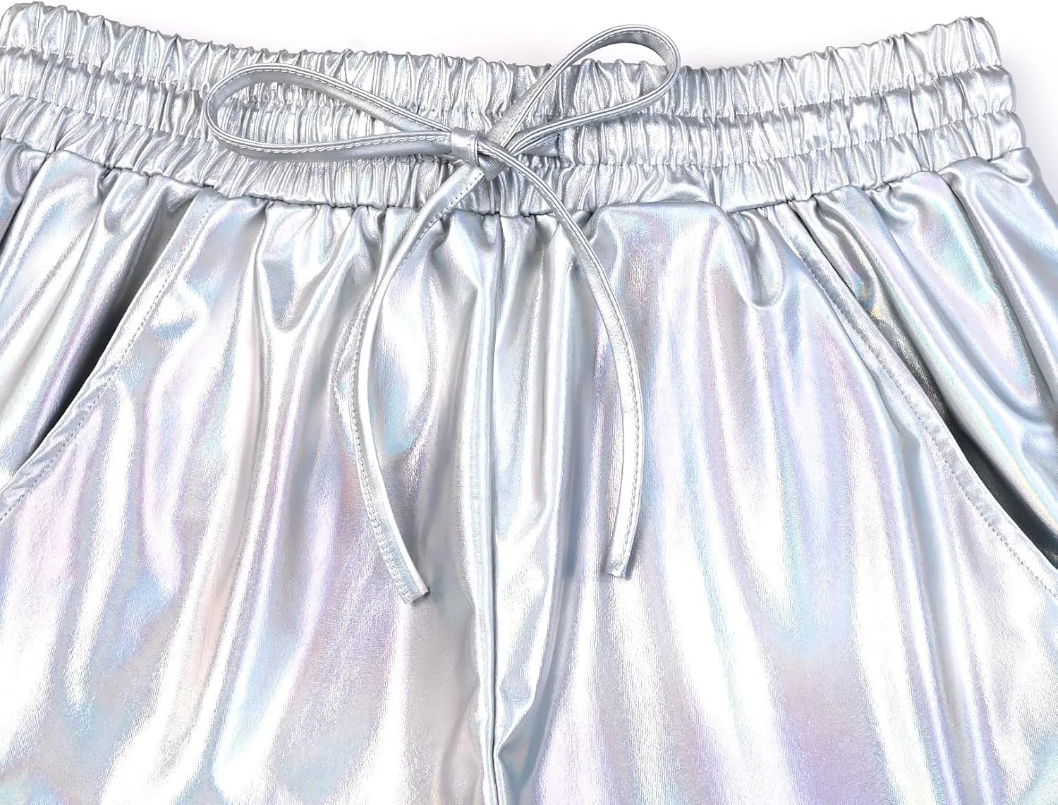 Perfashion Women's Metallic Shorts Summer Sparkly Hot Outfit Shiny Short Pants