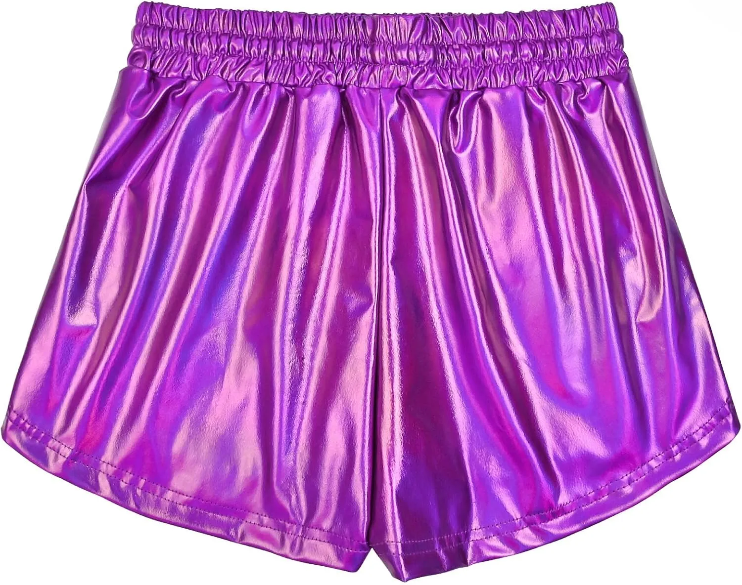 Perfashion Women's Metallic Shorts Summer Sparkly Hot Outfit Shiny Short Pants