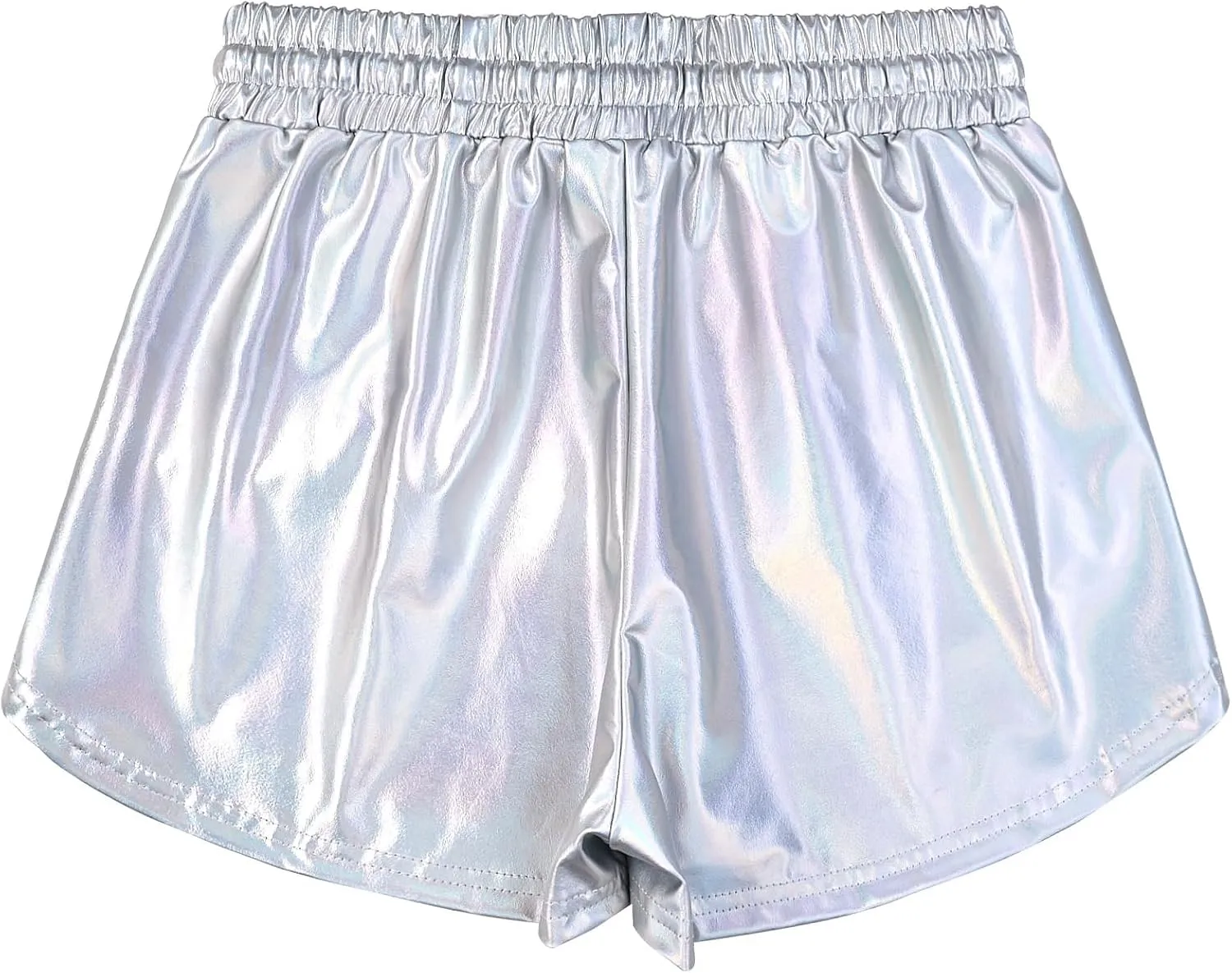 Perfashion Women's Metallic Shorts Summer Sparkly Hot Outfit Shiny Short Pants