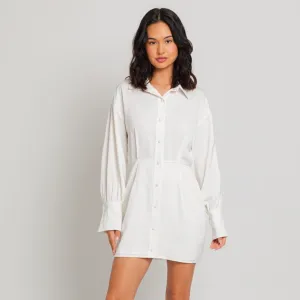 phoebe button down dress