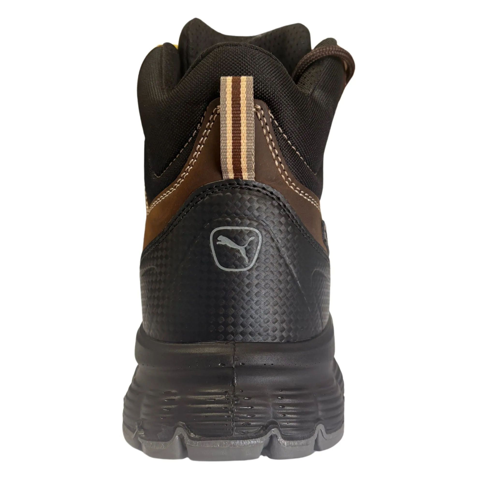 Puma Men's 630125 Condor Brown Mid Water Resistant Safety Toe Metal Free Work Boots