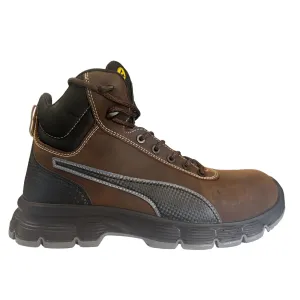 Puma Men's 630125 Condor Brown Mid Water Resistant Safety Toe Metal Free Work Boots