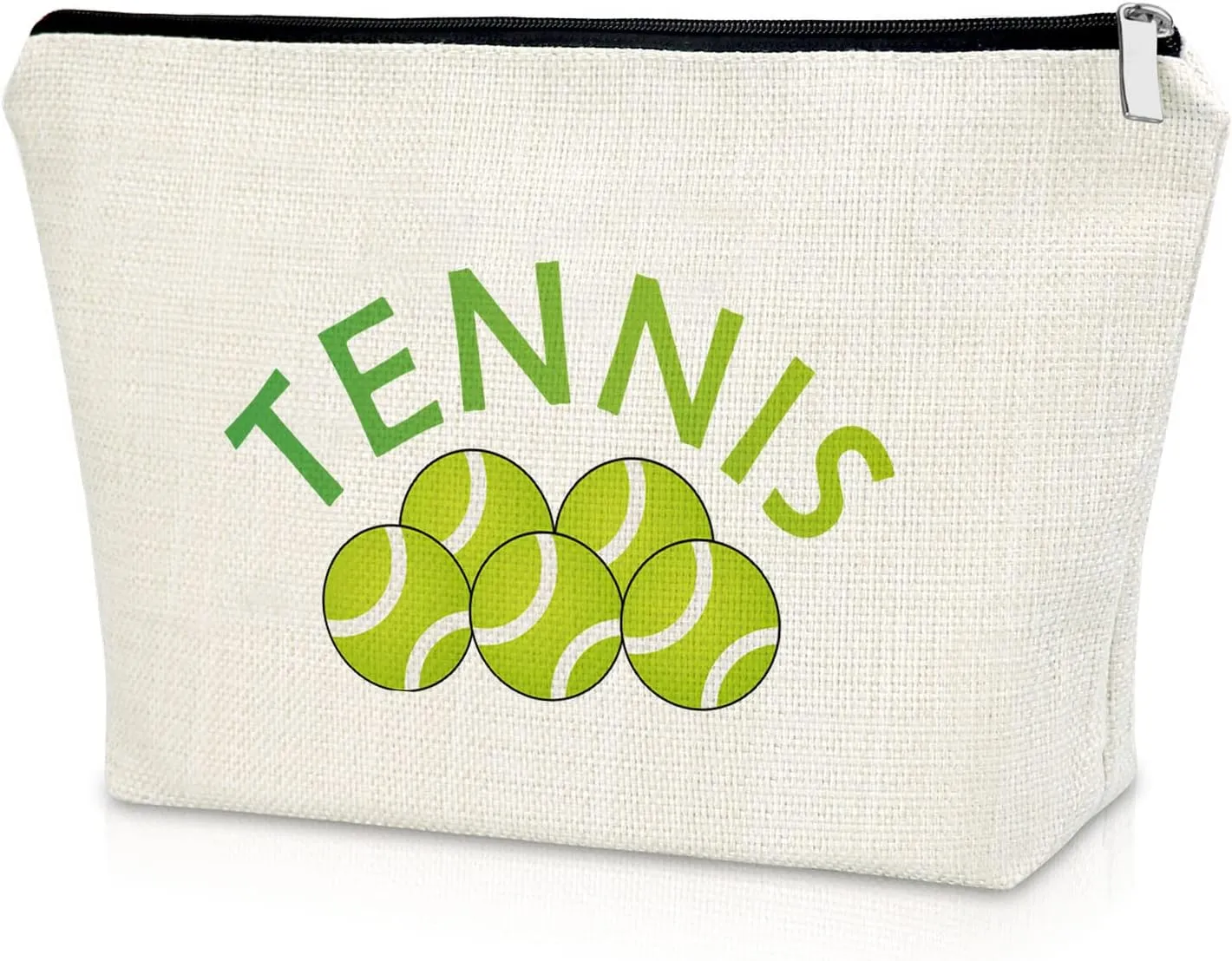 Sazuwu Tennis Gifts for Girls Makeup Bag Tennis Lovers Gifts for Her Birthday Gifts for Tennis Players Cosmetic Bag Tennis Team Captain Gifts Tennis Graduation Gifts Tennis Themed Party Gifts