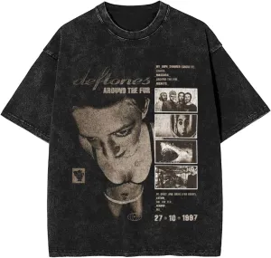 Shirt Mens Womens Vintage Oversized T Shirt Summer Round Neck Short Sleeve Stylish Graphic Tees Retro Tops Unisex T-Shirts