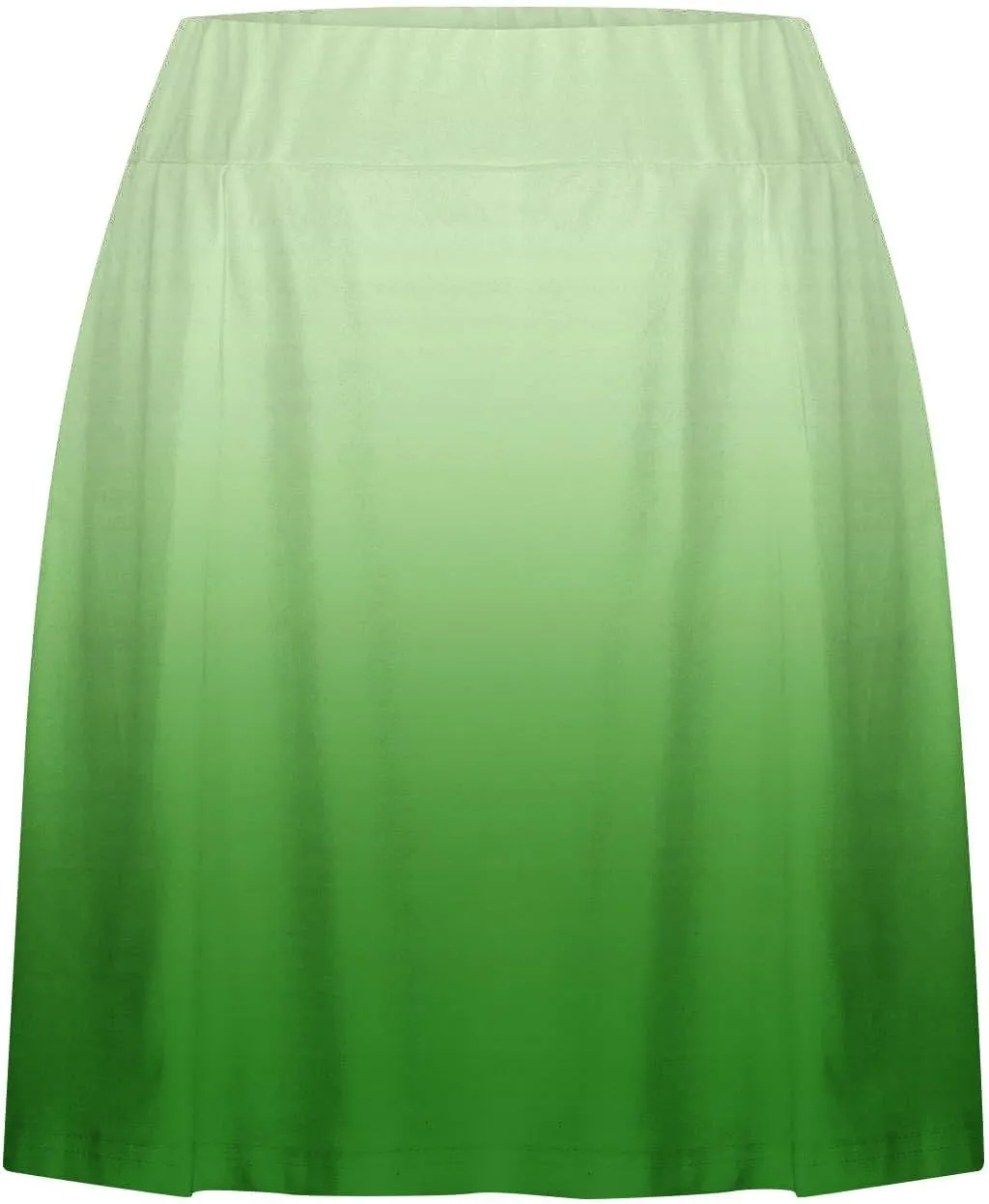 Skirts for Women Trendy Gradient Workout Sports Skirt Tummy Control Skirt Elastic High Waisted Casual Mini Skirt