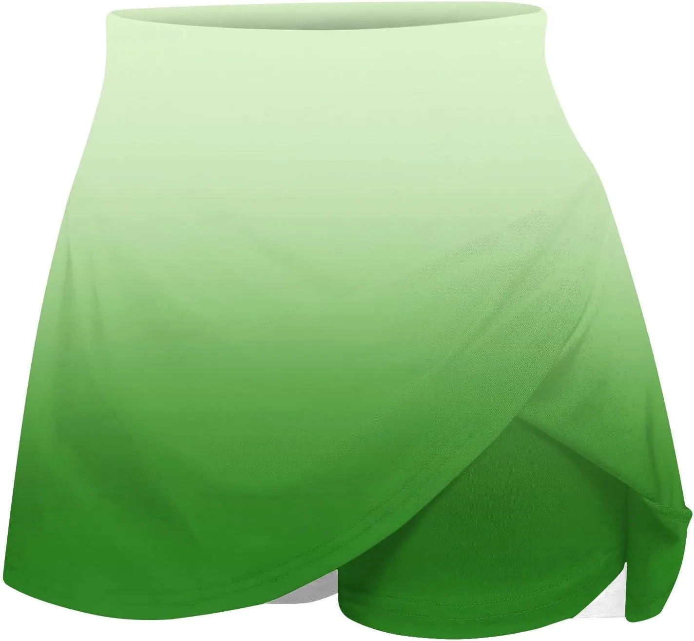 Skirts for Women Trendy Gradient Workout Sports Skirt Tummy Control Skirt Elastic High Waisted Casual Mini Skirt