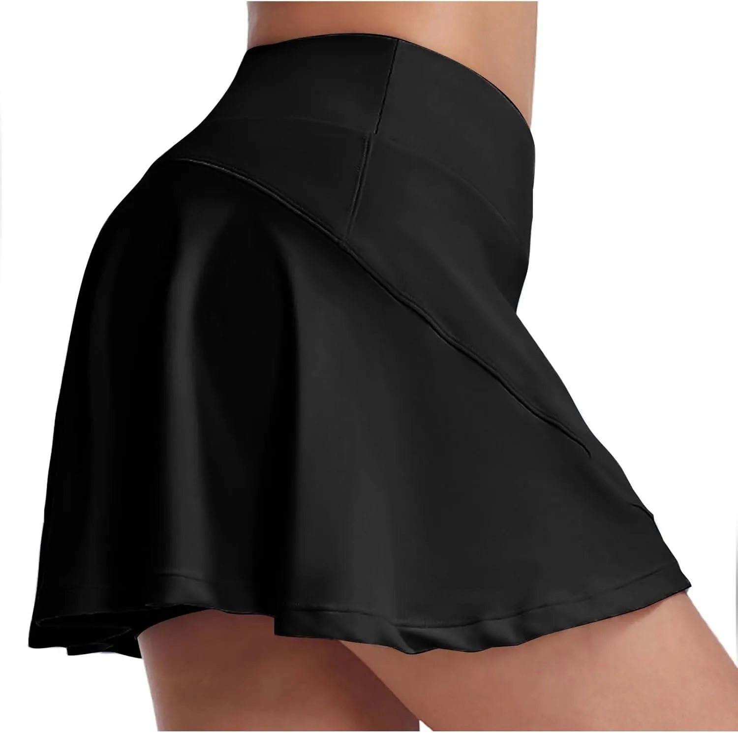 Skorts for Woman Quick Dry Ruffle Yoga Skirt with Built-in Shorts Summer Gym Athletic Skort Ladies Running Clothes