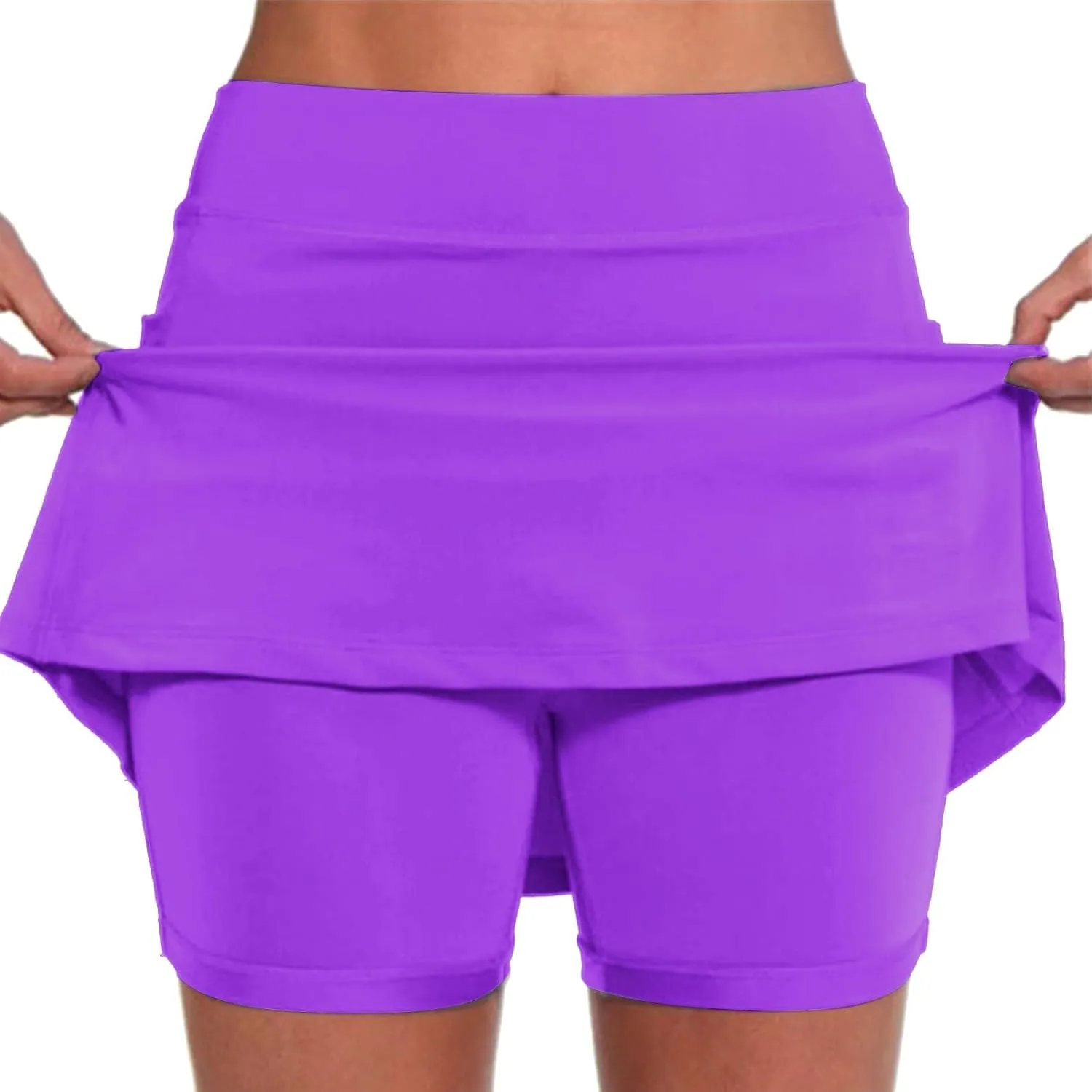 Skorts for Women Dressy Casual 2025 Plus Size High Waist Tummy Control Athletic Golf Tennis Skirt Comfy Shorts Skirts