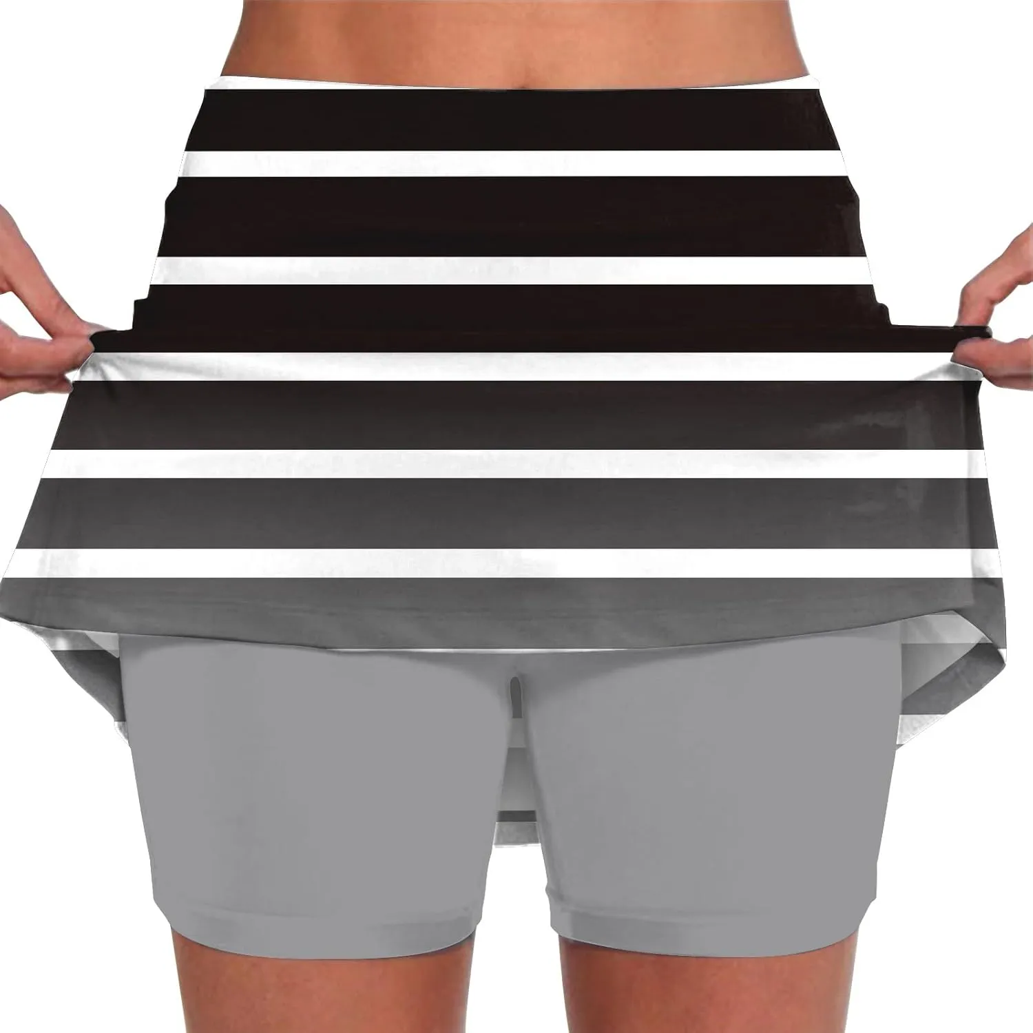 Skorts for Women Plus Size Casual Floral Print Athletic Golf Tennis Short Skirts 2025 Summer Skort with Pockets