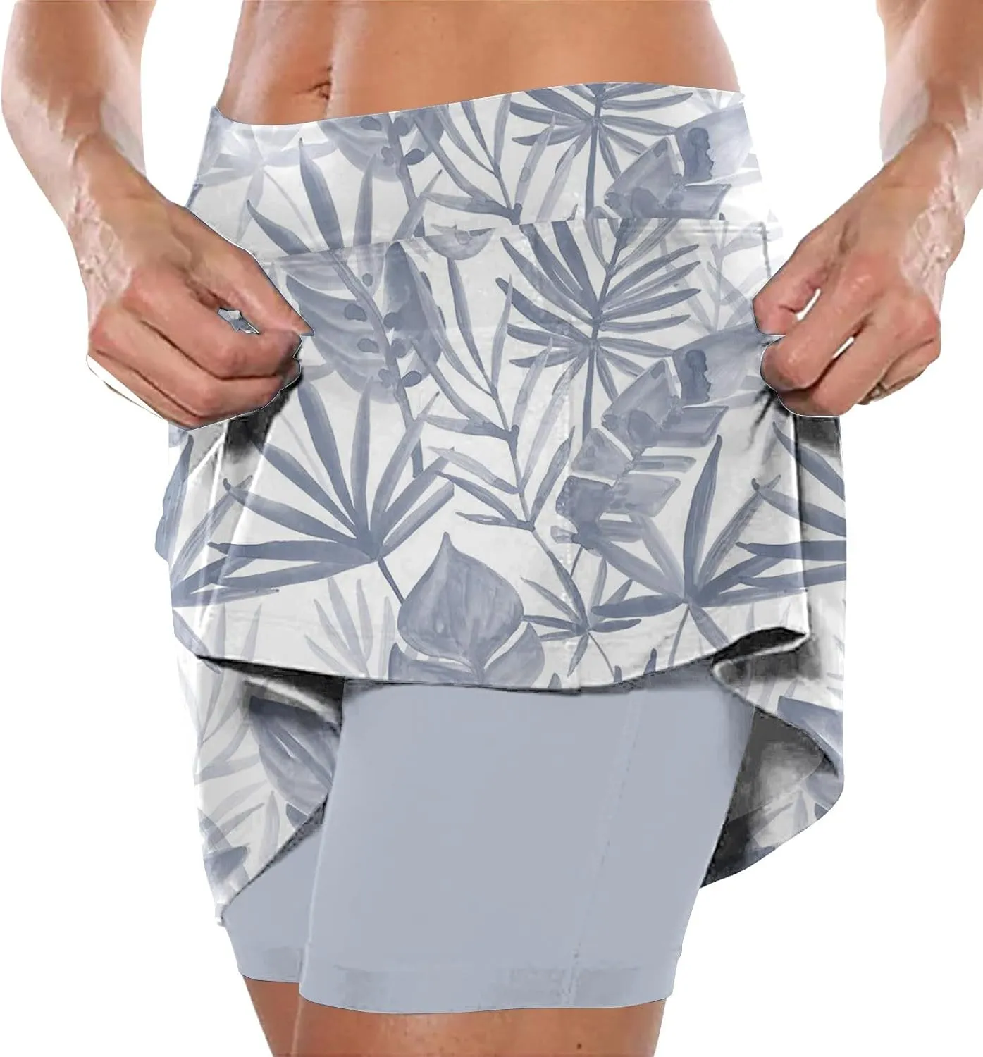 Skorts for Women Plus Size Shorts,Women's Knee Length Skorts Skirts Tennis Athletic Golf Causal Skort with Pockets