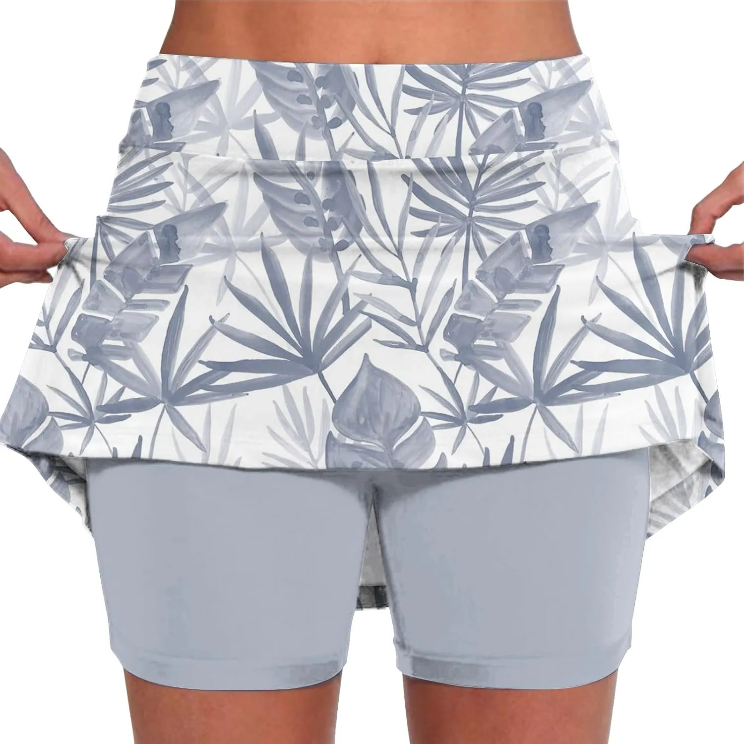 Skorts for Women Plus Size Shorts,Women's Knee Length Skorts Skirts Tennis Athletic Golf Causal Skort with Pockets