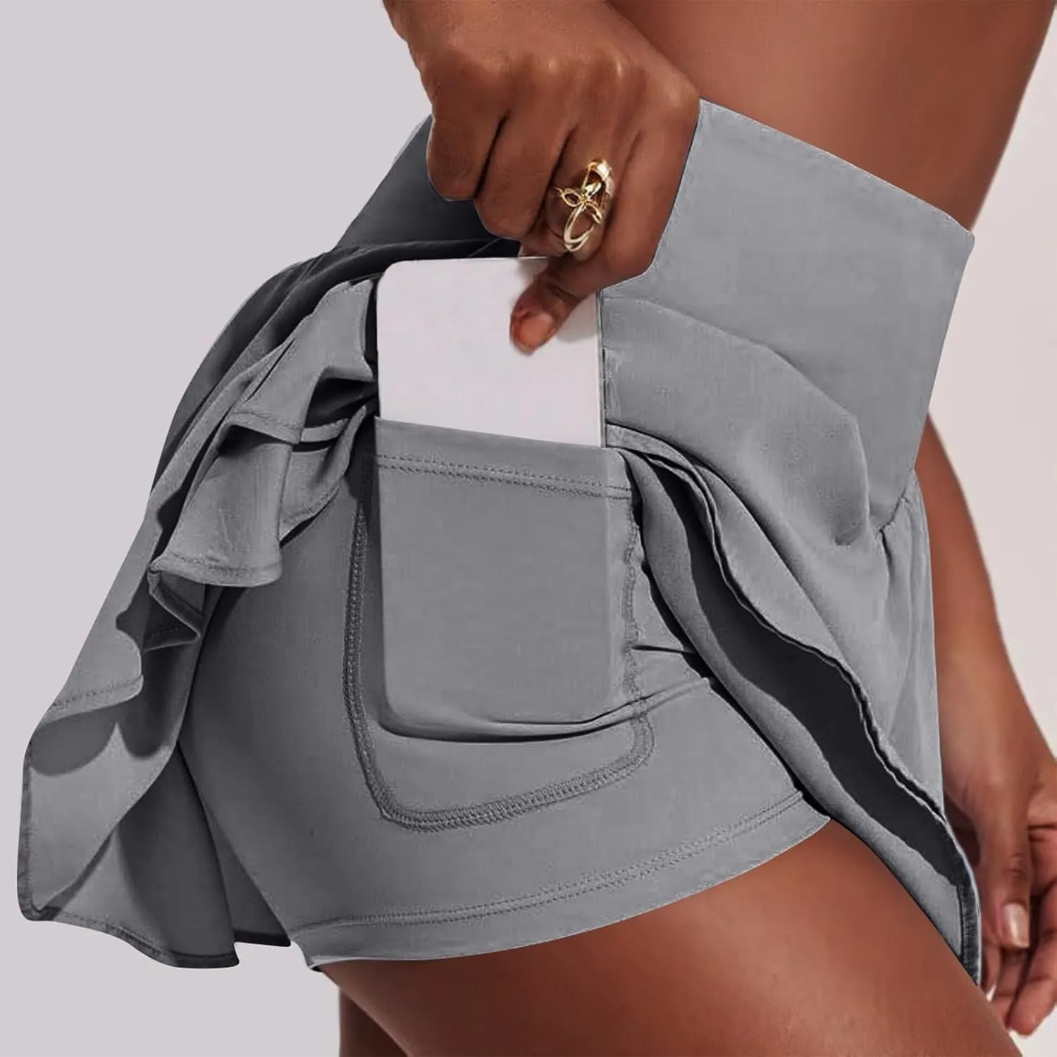 Skorts for Women with Pockets Womens Tennis Skirt with Shorts Underneath High Waisted Women's Skorts Plus Size