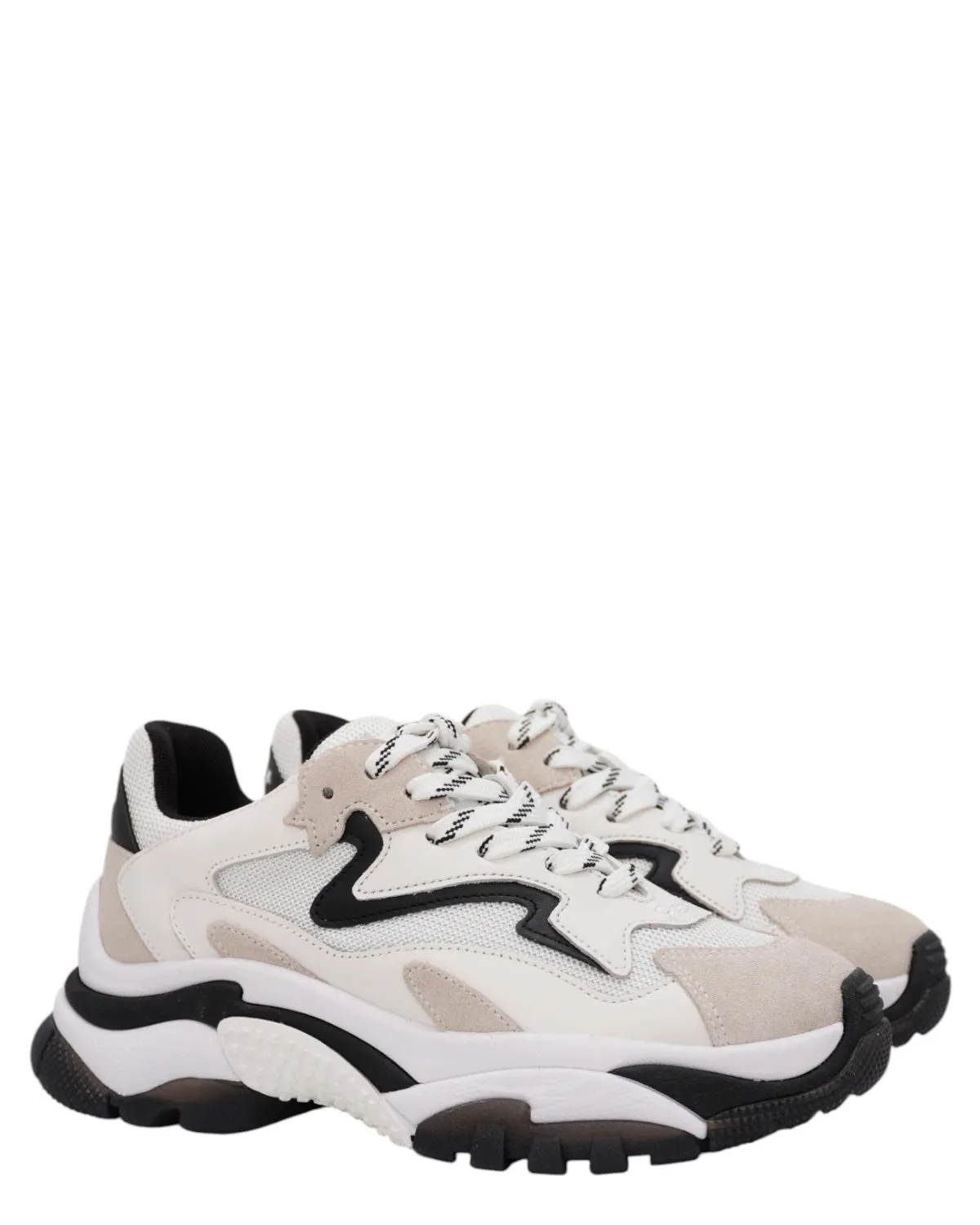 Sneakers ASH Addict in Pelle e Tessuto con Suola Chunky
