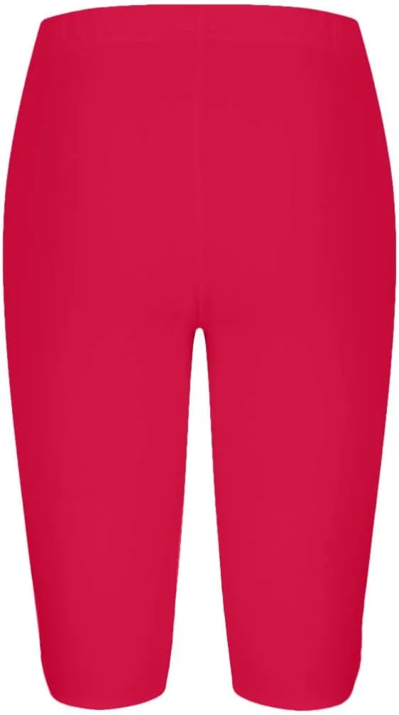 Sports Yoga Shorts for Women High-Waisted Solid Slim Fit Five-Point with Side Button Stylish Summer Casual Bottoms