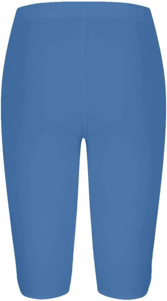 Sports Yoga Shorts for Women High-Waisted Solid Slim Fit Five-Point with Side Button Stylish Summer Casual Bottoms