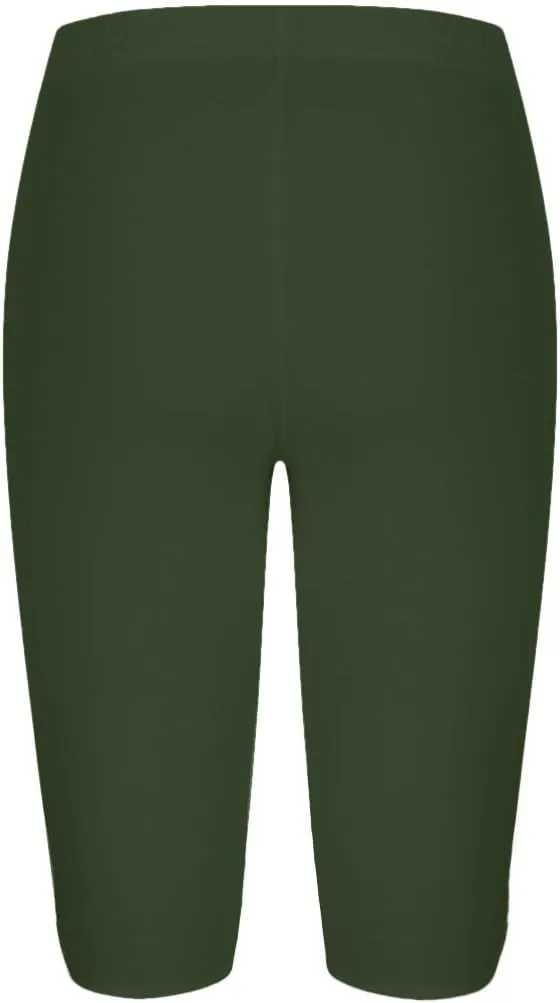 Sports Yoga Shorts for Women High-Waisted Solid Slim Fit Five-Point with Side Button Stylish Summer Casual Bottoms