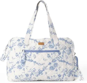 Staya Quilted Duffle Bag - Perfect Travel Companion, Quilted Weekender Bag for Women, (Coastal Grandma)