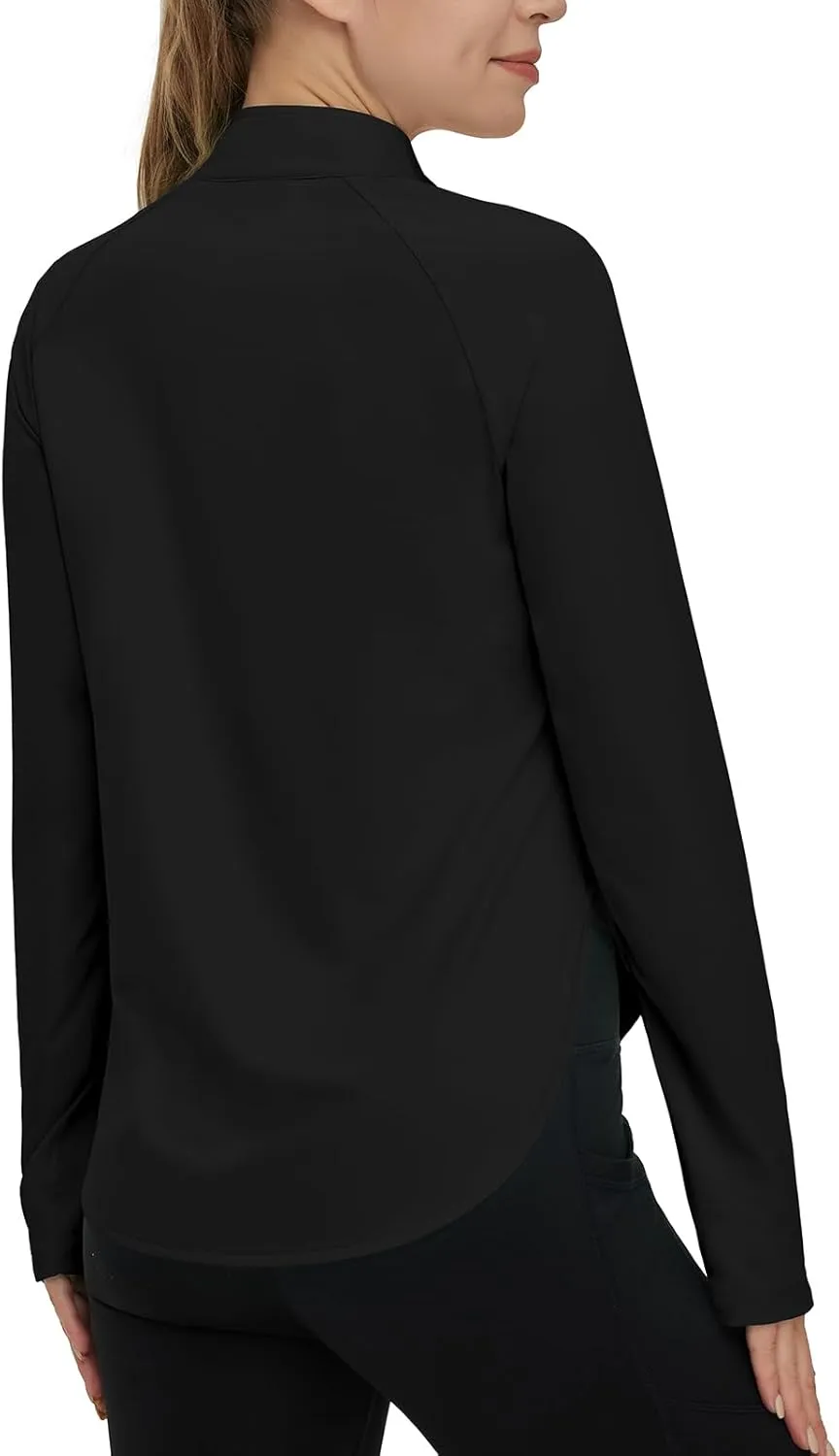 TBMPOY Women's Sun Shirt 1/4 Zipper Long Sleeve UPF 50  Sun Protection Clothing UV SPF Hiking Outdoor