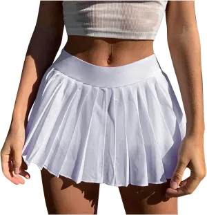 Tennis Skirt for Women Pleated Short Skirts High Waisted Sports Skirts Trendy Comfy Lightweight Mini Skirt Clothes