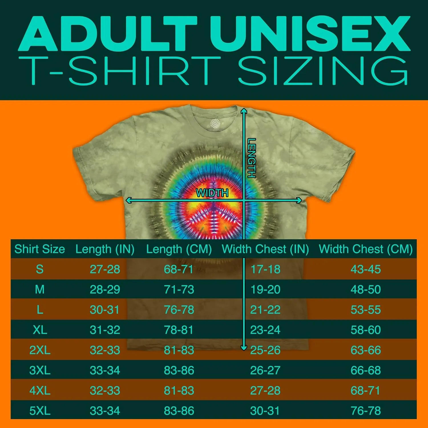 The Mountain Peace Tie Dye