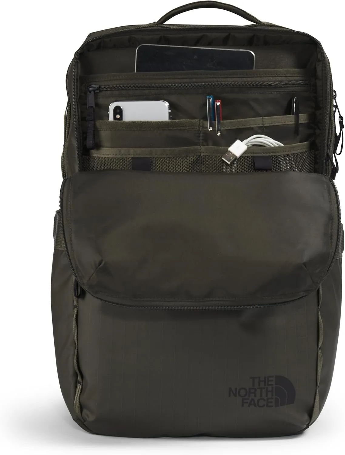 THE NORTH FACE Base Camp Voyager Daypack, New Taupe Green/TNF Black, One Size