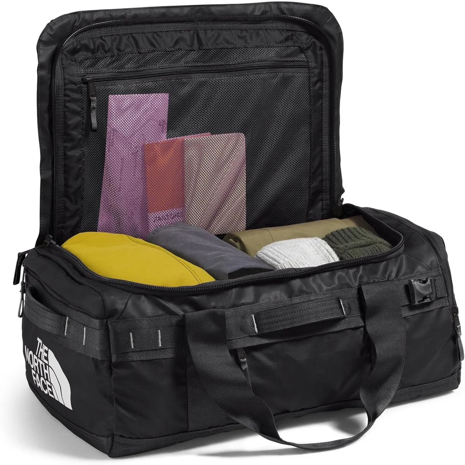 THE NORTH FACE Base Camp Voyager Duffel42L - PFAS Free, TNF Black/TNF White-NPF, One Size