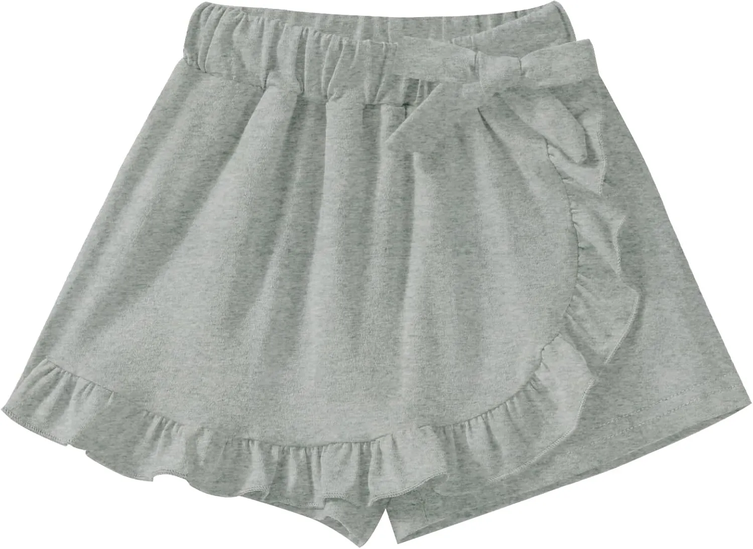 Toddler Baby Girls Skorts Skirt Little Girls Ruffle Flying Skirts Front Hem Solid Casual Stretch Skort for Baby Girls