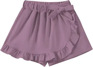 Toddler Baby Girls Skorts Skirt Little Girls Ruffle Flying Skirts Front Hem Solid Casual Stretch Skort for Baby Girls