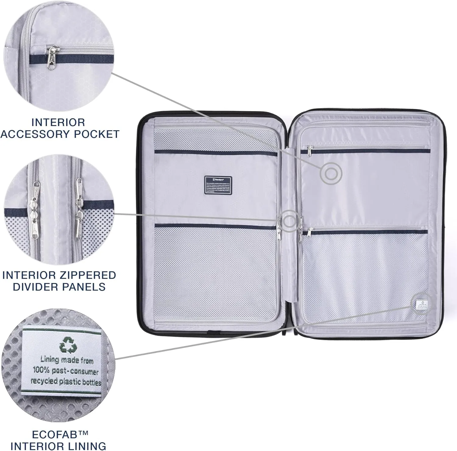 Travelpro Maxlite Air V2 Hardside Expandable Checked Luggage, 8 Spinner Wheels, Lightweight Hard Shell Suitcase, TSA lock, Ensign Blue, Checked Medium 25-Inch