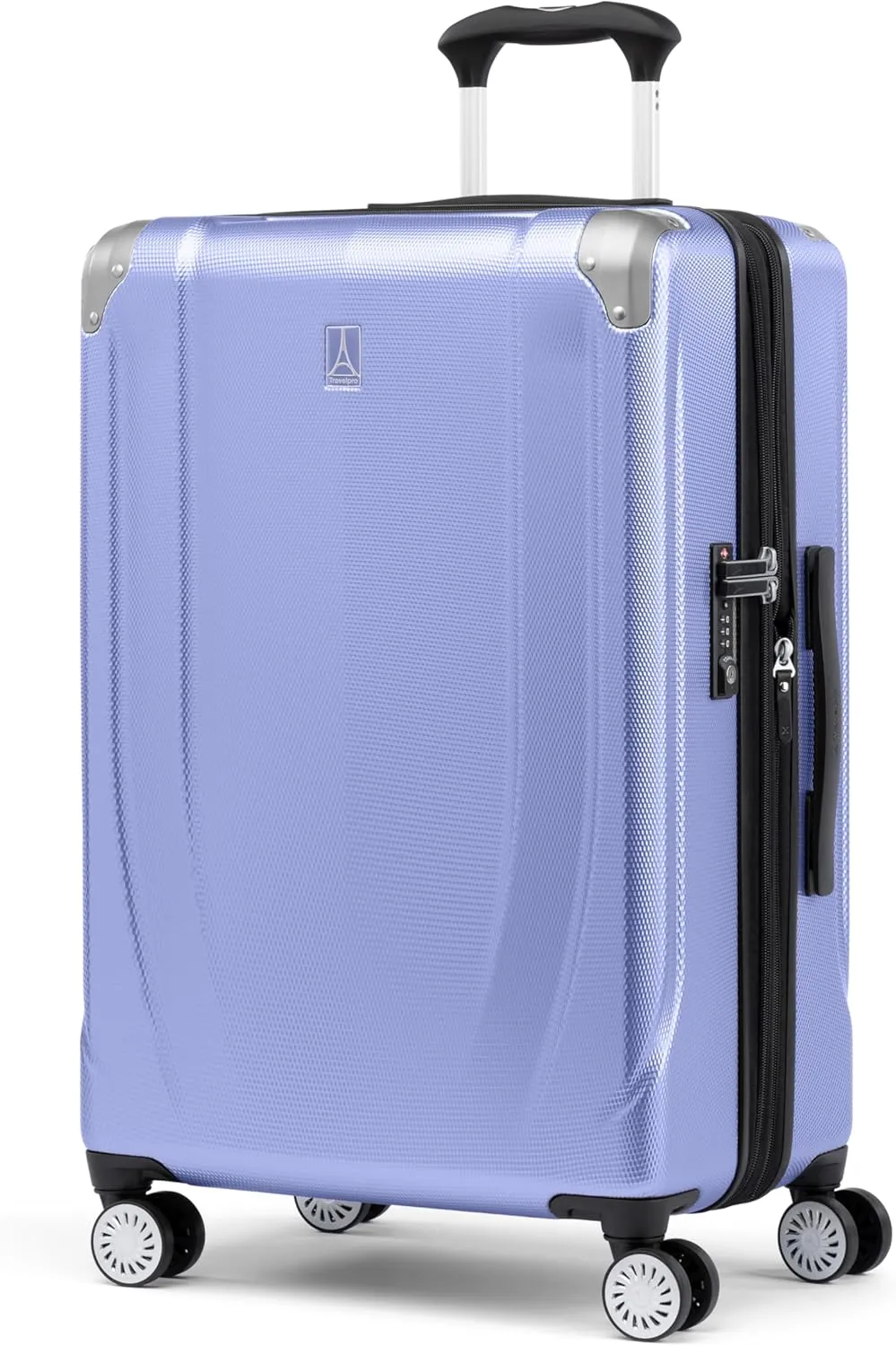 Travelpro Pathways 3 Hardside Expandable Luggage, 8 Spinner Wheels, Lightweight Hard Shell Suitcase, Checked Medium 25 Inch, Persian Violet
