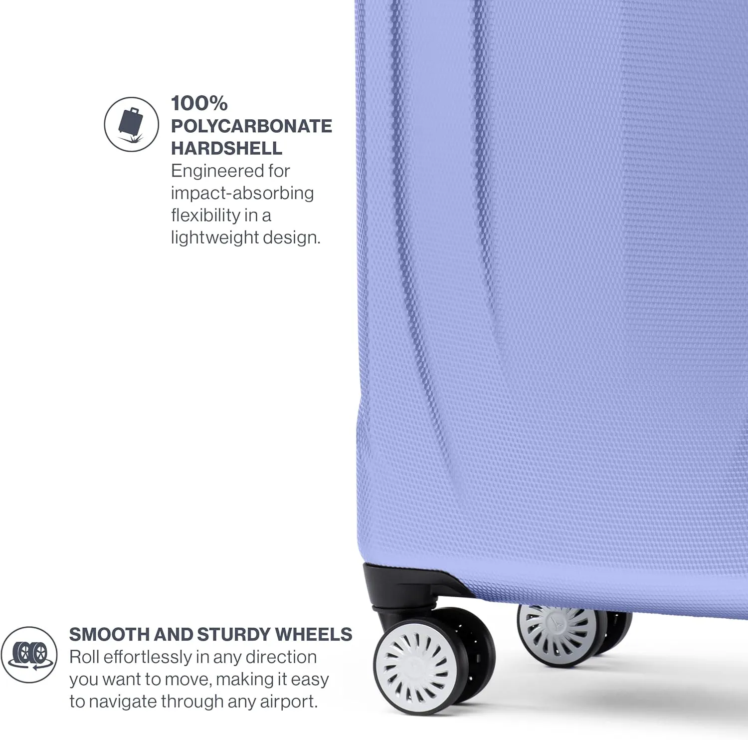 Travelpro Pathways 3 Hardside Expandable Luggage, 8 Spinner Wheels, Lightweight Hard Shell Suitcase, Checked Medium 25 Inch, Persian Violet