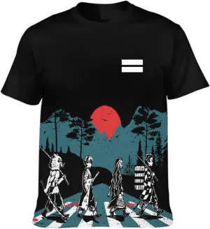 Unisex Anime Shirt Athletic Tops Mens Cartoon Tee Shirts
