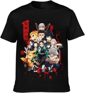 Unisex Anime Shirt Athletic Tops Mens Cartoon Tee Shirts