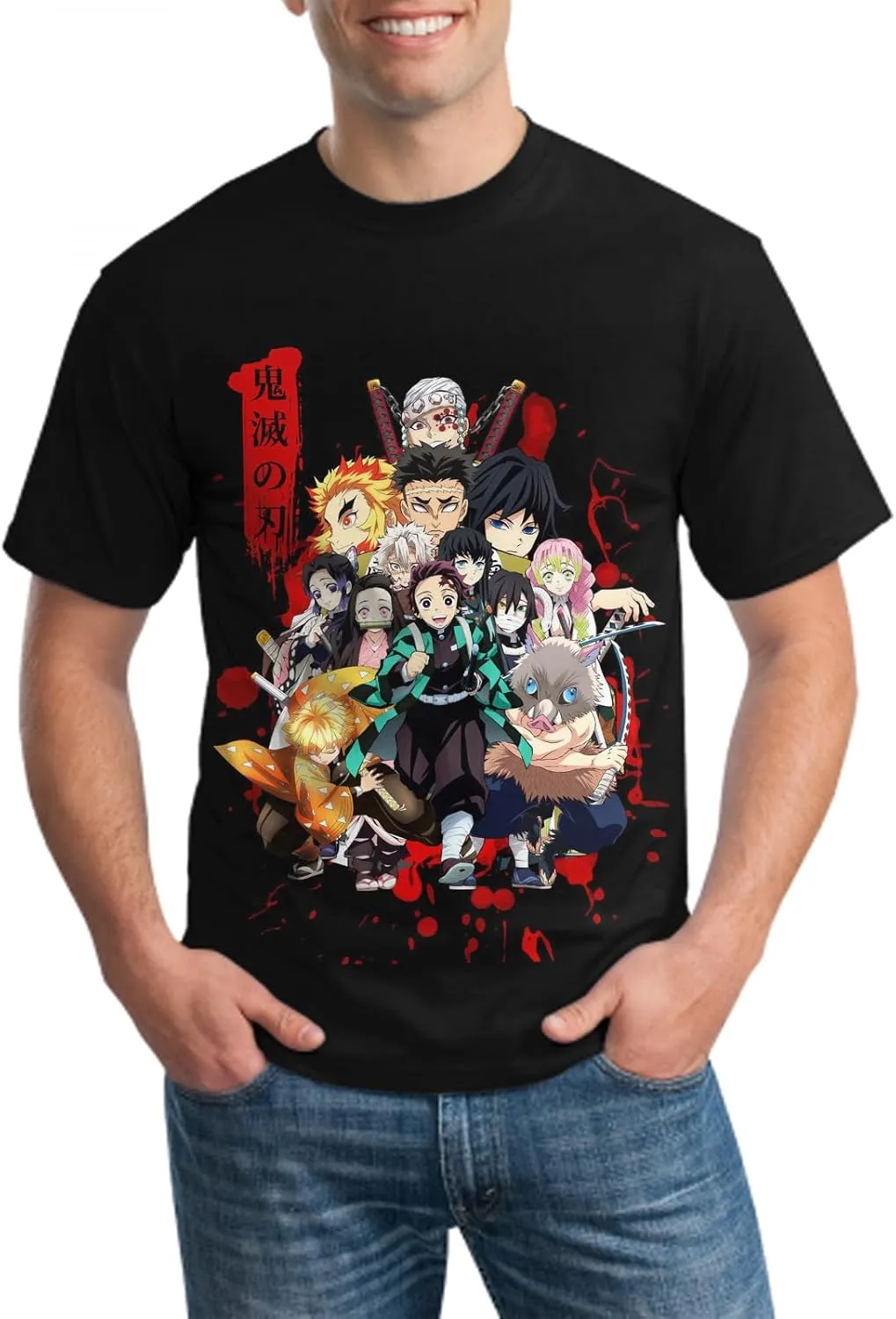 Unisex Anime Shirt Athletic Tops Mens Cartoon Tee Shirts