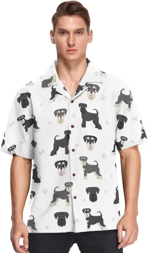visesunny Stylish Men's Seasonal Hawaiian Print Button Down Short Sleeve Shirt S-XXL