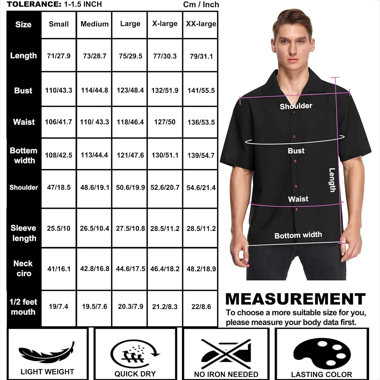 visesunny Stylish Men's Seasonal Hawaiian Print Button Down Short Sleeve Shirt S-XXL