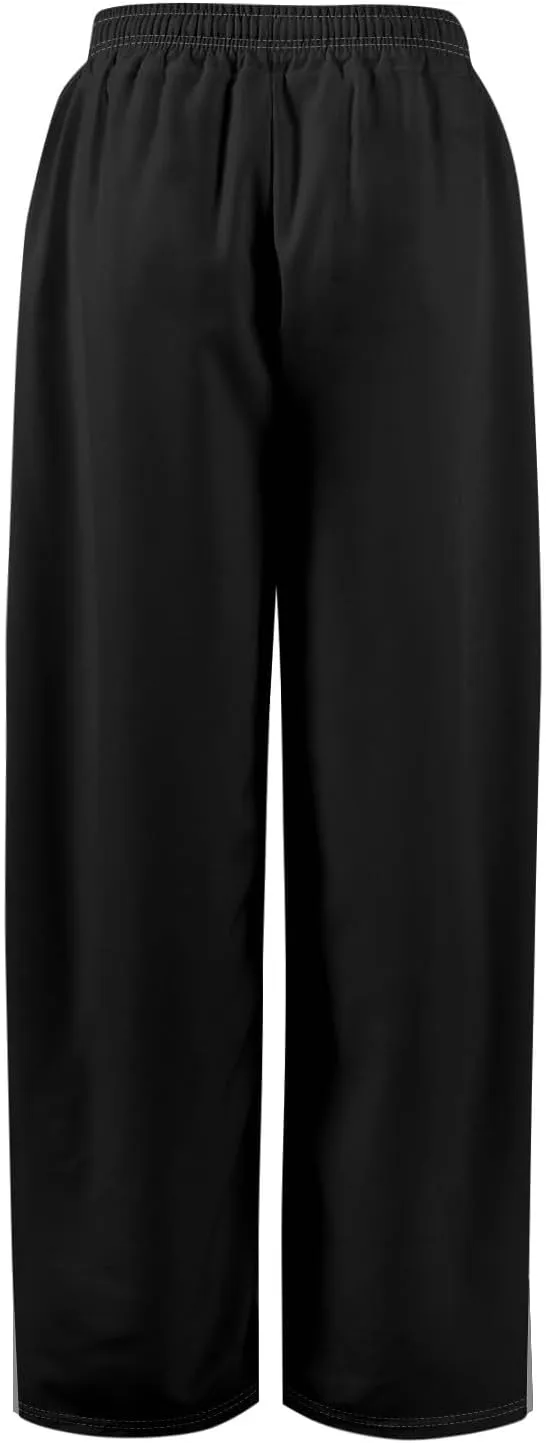 Women Casual Summer Boho Palazzo Pants High Waist Wide Leg Floral Beach Vacation Trousers with Pockets