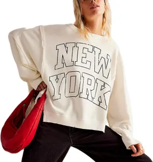 Women Cute Oversized Graphic Sweatshirt Y2k Crewneck Pullover Long Sleeve Sweater Vintage Star Striped Streetwear