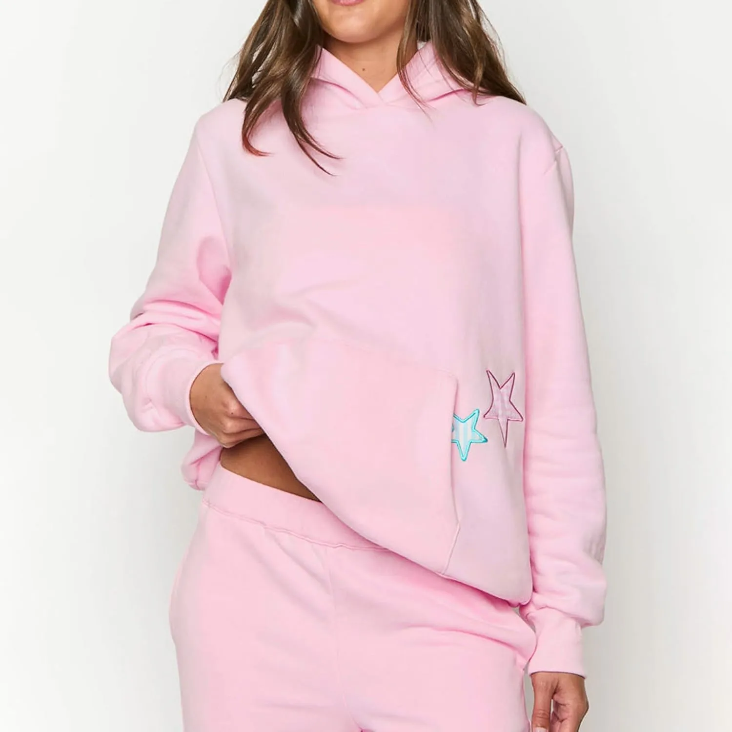 Women Cute Oversized Hoodies Y2k Graphic Embroidered Top Teen Girl Preppy Loose Fit Flower Fall Sweatshirt Streetwear